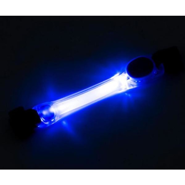 em med LED lys natlys til hundesnor vinter multifunktion Blue XL