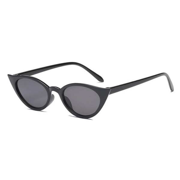 Flirtende vintage solbriller kat-øje Black one size