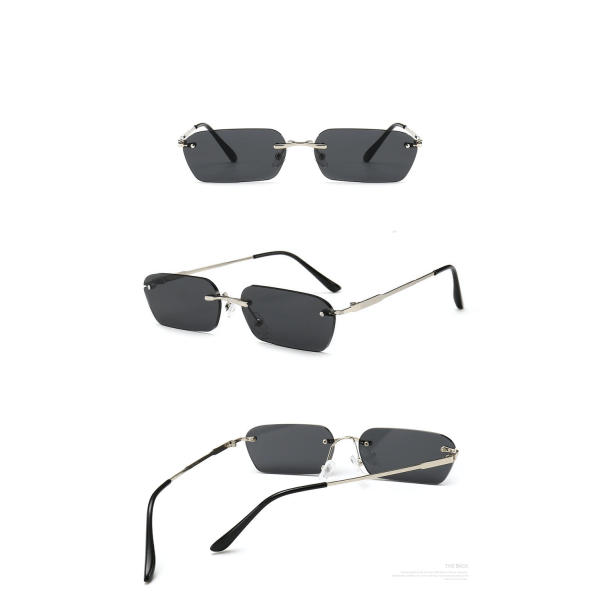 Solglasögon till dam 90 tals inspirerade oval form Black one size