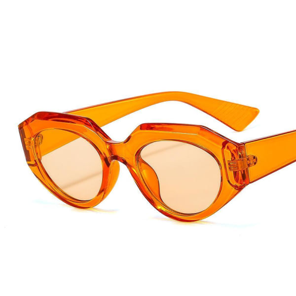 Retro-aurinkolasit, naiset, tämän vuoden kuumin trendi oranssi Orange one size