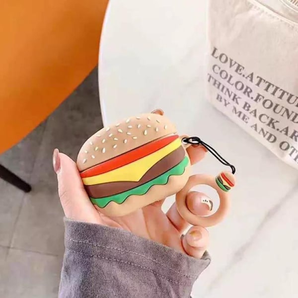 Skal til tredje generation af Airpods hamburger med ring MultiColor one size