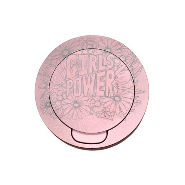 Snusdåse i pink aluminium til al snus - Girls Power flowers Pink