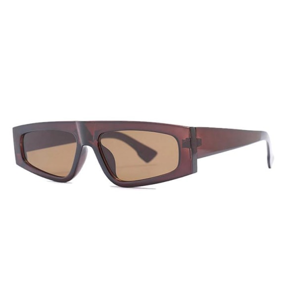 Særlige solbriller for år 2024 UV400 brunt glas og stel Brown one size