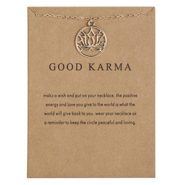 Good karma - 18K kullattu lahja Gold one size