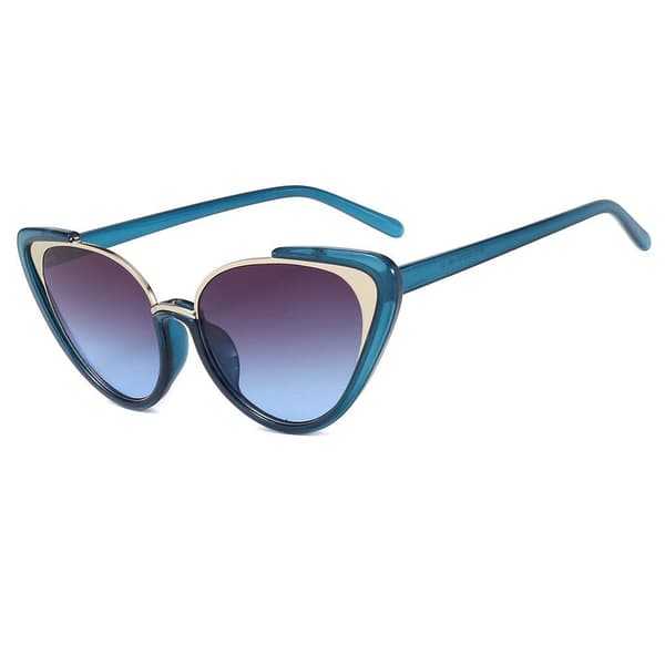 Super stilfulde 2025-mode solbriller til kvinder UV400 Blue one size