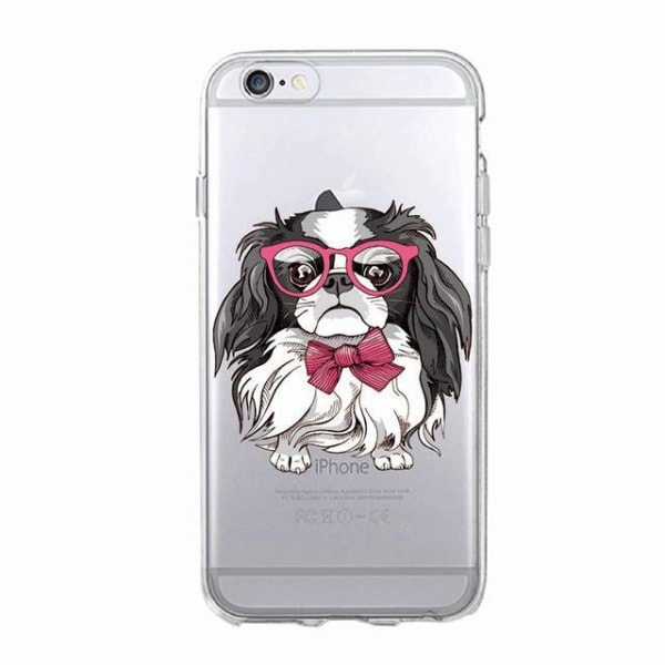 iPhone 12, 12 Pro & Max läpinäkyvät kuorelliset koiran cockerspa Transparent one size