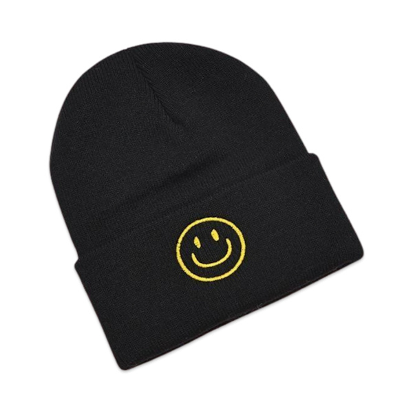 Varm tykk strikket ULL lue vinter Hip-Hop Beanie flere farger Black one size