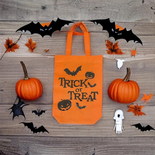 Halloween taske trick or treat appelsin til slik og andre ting Orange