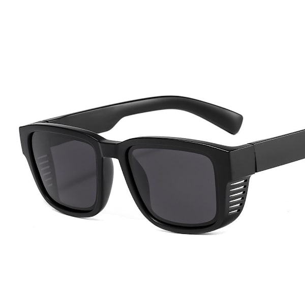 Hule solbriller med polarisert glass unike innfatninger Black one size