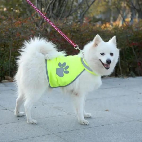 Refleksvest for hunder i tre størrelser - S, M, L sikkerhetsvest Yellow M
