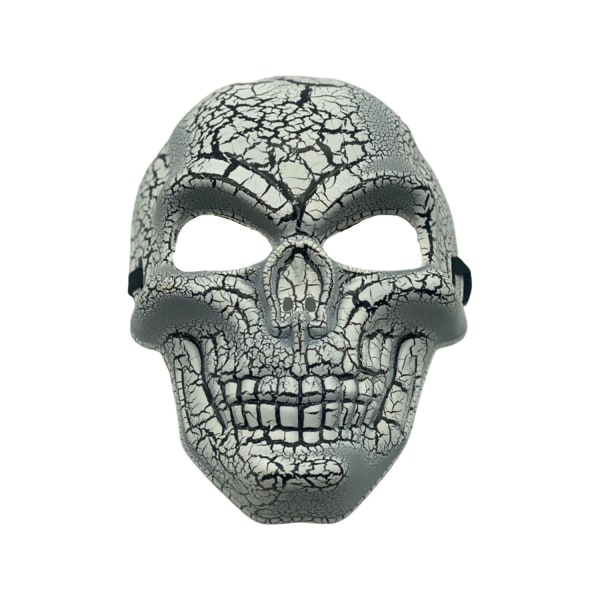 Skremmende maske skjelett halloween hodeskalle hodeskalle maskert White one size