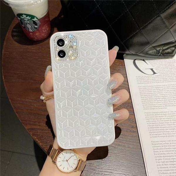 Skal iPhone 13 Pro Max diamanter strass lyx unik design White one size