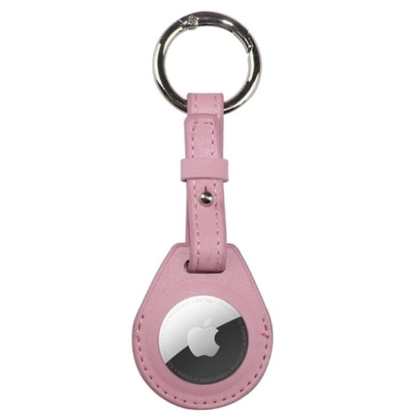 Nyckelringshållare i lyxigt flerfärgat veganskt läder för Apple Rosa