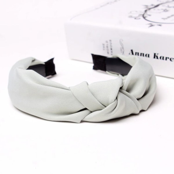Beautiful tiara with knot in fabric in several different colors headband Grey one size