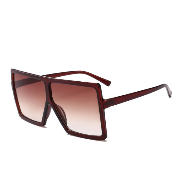 Firkantede solbriller UV400 Kim Brown one size