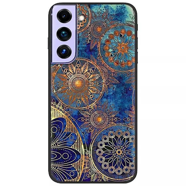 Cover til alle iPhone 14 modeller med orientalsk blåt mønster Blue one size