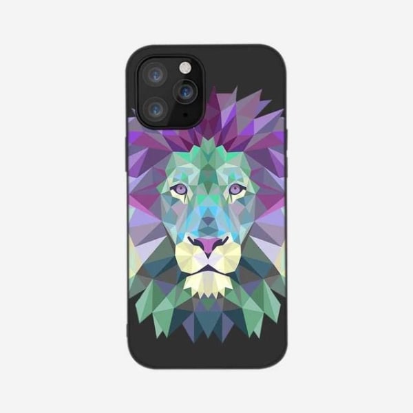 Samsung S21, Plus & Ultra case lion digitaalisen taiteen väri Purple S21