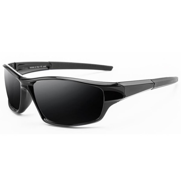 Polariserte solbriller for sport og utendørs svart Black one size
