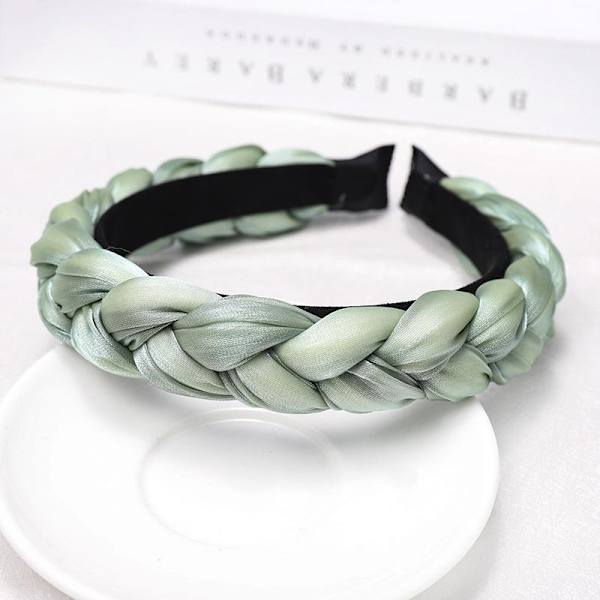 Handgjort Vackert flätat diadem i pastellfärger sommar vadderat Brown one size