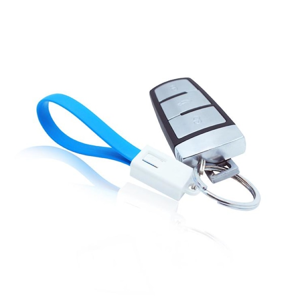 6 PACK! Micro USB/Android - laddare nyckelknippa USB kabel portabel! Svart one size