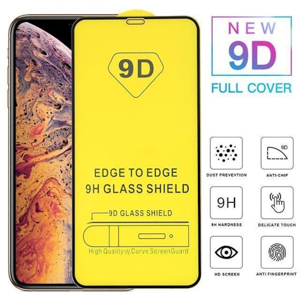 2-PACK Skærmbeskytter hærdet glas iPhone 12 & 12 Pro HD hydrofobisk glas Transparent one size