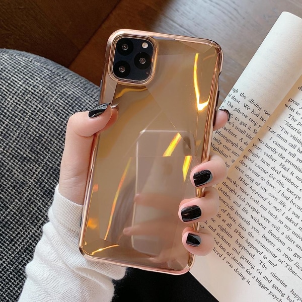 Elektro- og glitterbelagt mobiltelefon taske til iPhone 11 Pro G Gold one  size 5377 | Gold | Abstrakt & geometri | Fyndiq