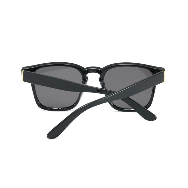 Svarta Retro inspirerade solglasögon till män Svart one size