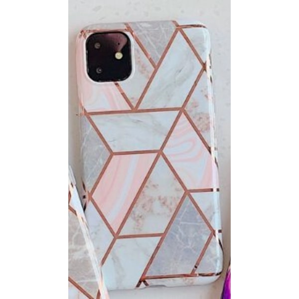Matkapuhelimen kuori iPhone11 Pro vaaleanpunaiselle marmorikuvio Pink one size