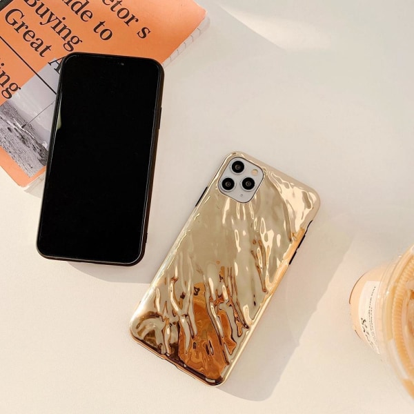 Unika Metall Mobilskal till iPhone11 Pro Silver och Guld Silver one size