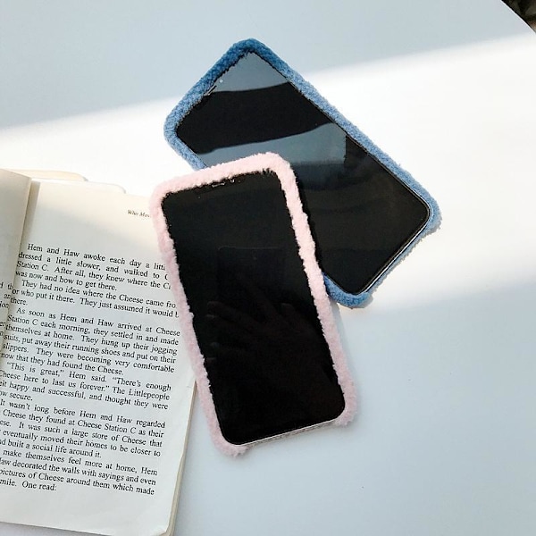 iPhone11 Pro shell teddy materiale myk myk strikk White one size