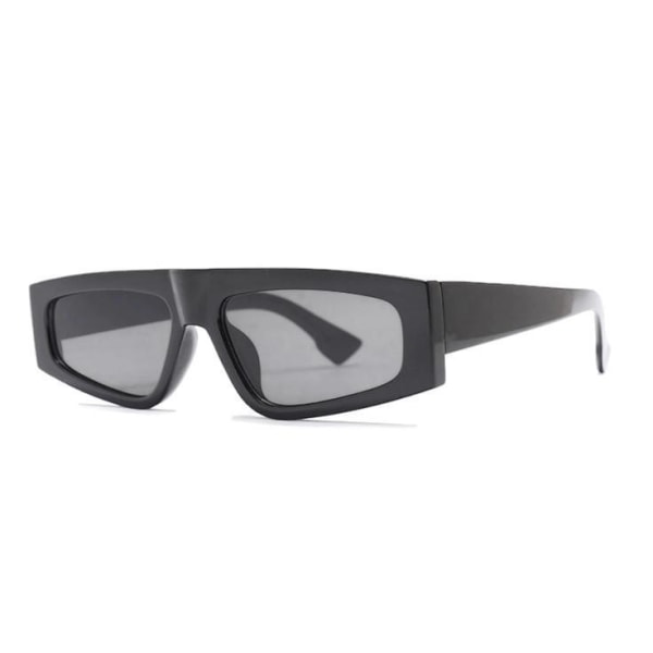 Firkantede solbriller med polycarbonat stel 2024 Black one size