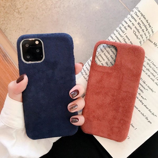 Case til iPhone11 Pro i luksuriøst fløjlsmateriale Blue one size