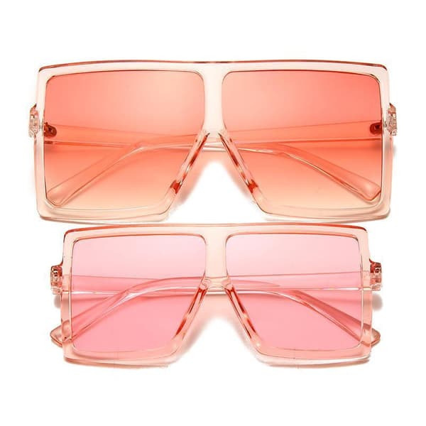 Solbrille SET for mor og barn firkantede innfatninger Orange one size