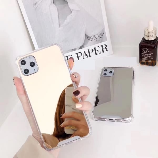 Mobilskal iPhone11 Spegelglas xo Rosa guld one size