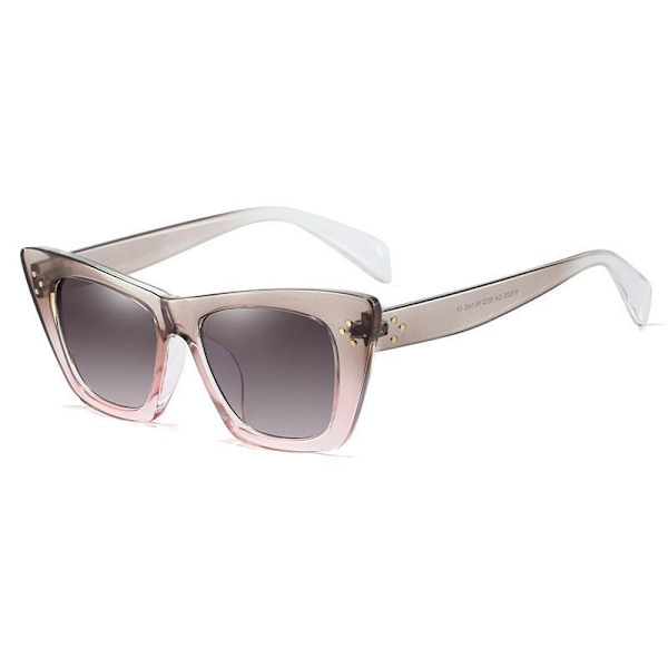 Cat-eye solbriller i alle regnbuens farger unike solskinn Grey one size