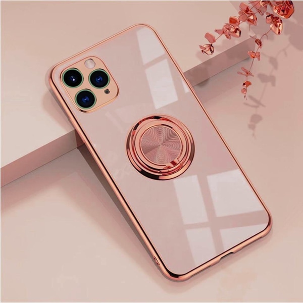 Lyxigt Stilrent Mobilskal â•‘iPhone11 Pro Maxâ•‘ med ring ställ- Pink one size