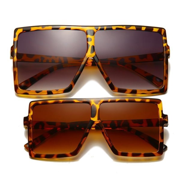 Solbrille SET for mor og barn firkantede innfatninger Orange one size