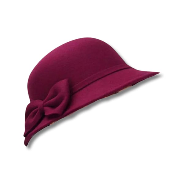 Smuk hat til kvinder med sløjfe perfekt til begivenhed bryllup k Red one size