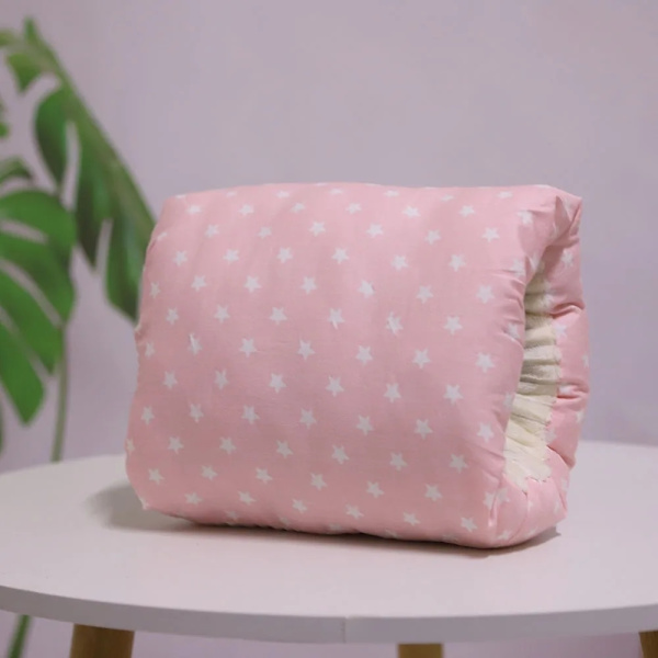 Justerbar ammepude i babybomuld Amme vaskbar til babyer børn Armpude Pink one size