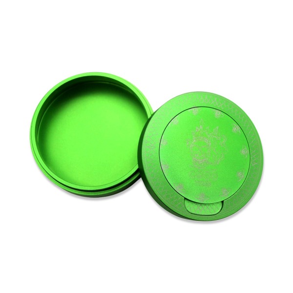 Nuuskalaatikko vihreää alumiinia kaikille nuuskalle - Hyvä fiili Green