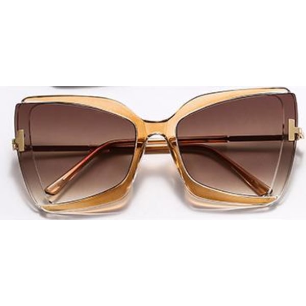 70-talls skreddersydde solbriller for kvinner i begrenset opplag Brun Beige one size