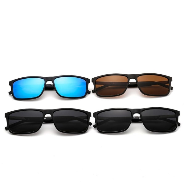 Sporty solbriller for utendørs eventyr 3 farger for menn Black one size