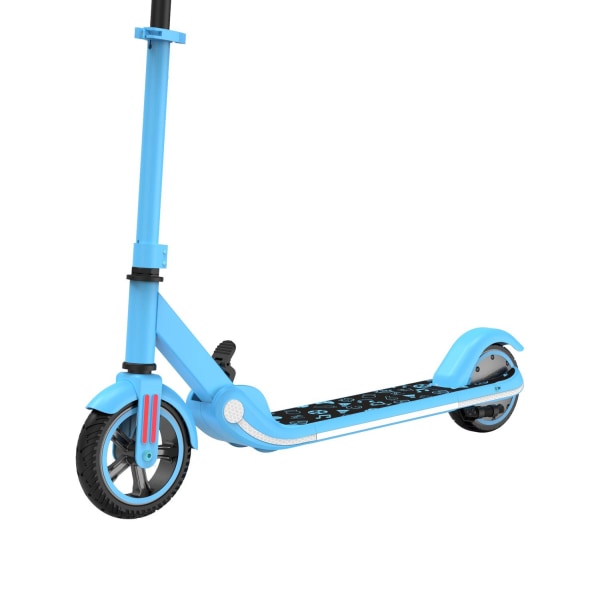 Rosa & Blå elscooter för barn lätt fällbar med 15 km/h maxfart justerbart styre Blå