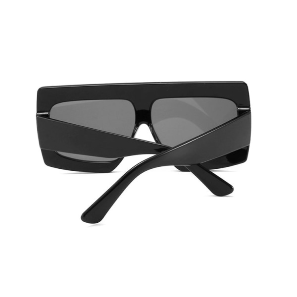 Brede sorte overdimensionerede solbriller UV400 Paris Black one size