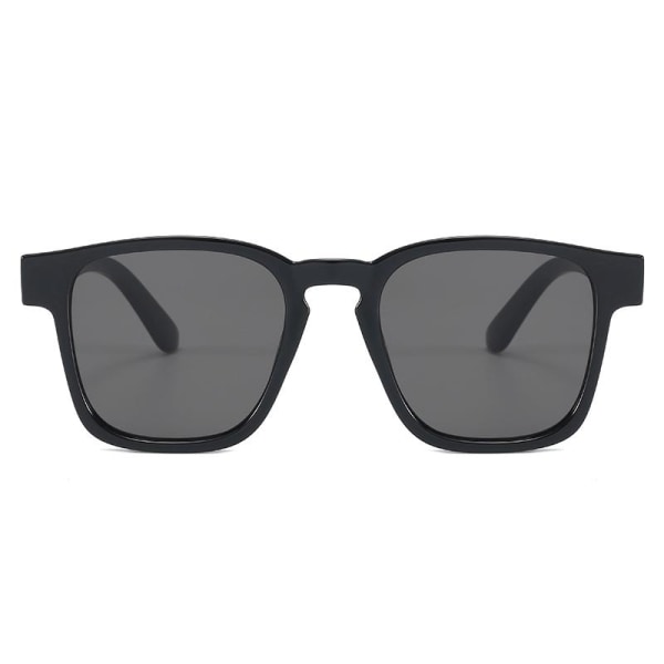 Svarta Retro inspirerade solglasögon till män Svart one size