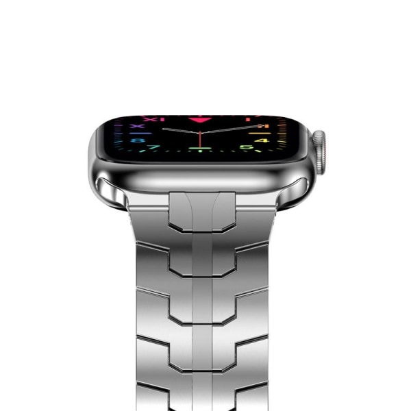 Apple Watch 42/44/45 mm hieno vahviketeräs tyylikäs muotoilu Silver Silver