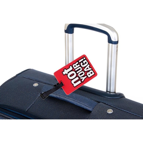 Matkatavaratunniste '' Not your bag '' matkatavaratunniste punainen musta Red