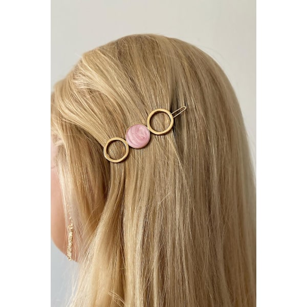 "The one and only hairpin" Hårnål i gull Pink one size
