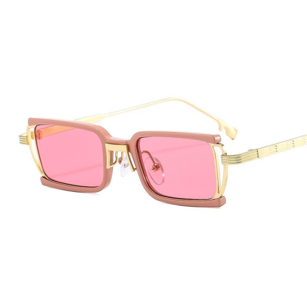 Eksklusive solbriller pastelgrøn pink unikke detaljer OMG Pink one size