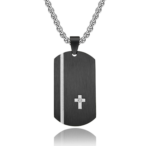 Noorzai Scandinavia - riipusalusta, jossa risti kristalleja Black one size